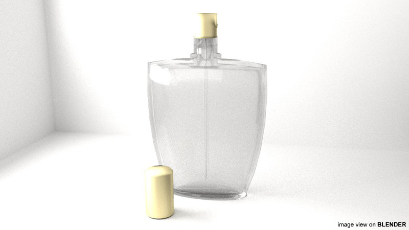 Perfume Bottle - Type 1 3D Model .c4d .max .obj .3ds .fbx .stl .blend 