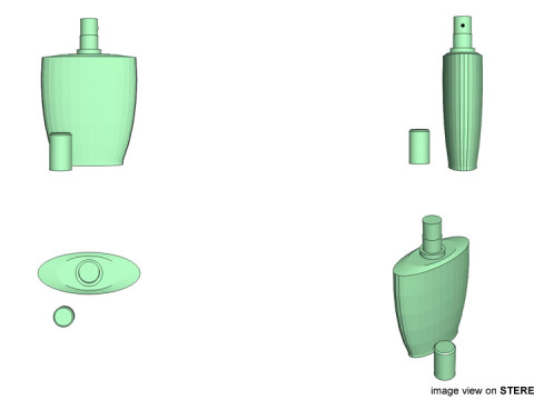 Perfume Bottle - Type 1 3D Model