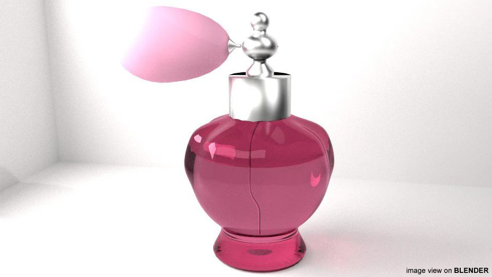 Perfume Bottle - Type 2 3D Model .c4d .max .obj .3ds .fbx .stl .blend 