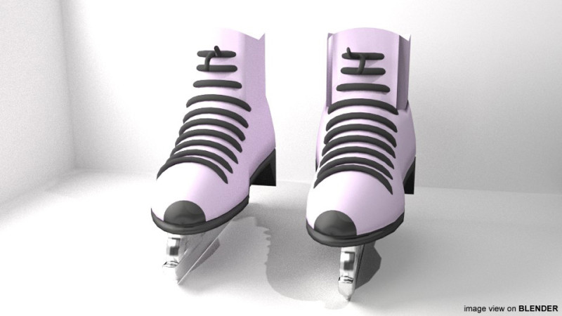 Ice Skate 3D Модель .c4d .max .obj .3ds .fbx .stl .blend 