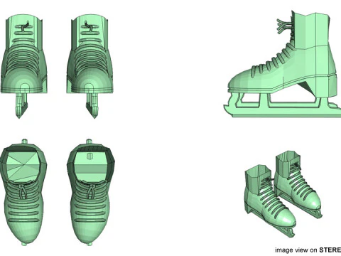 Ice Skate 3D Model