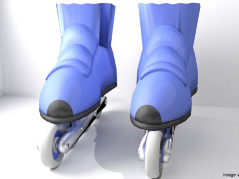 Inline Skates 3D Model