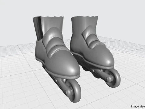 Inline Skates 3D Model