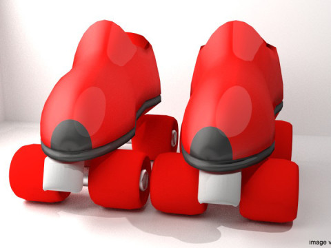 Roller Skates 3D-Modell