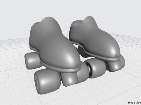 Roller Skates 3D Модель