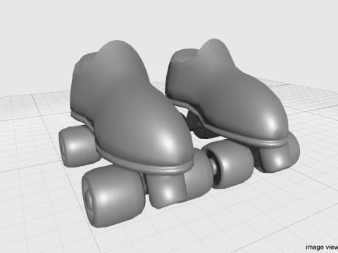 Pattini a rotelle Modello 3D