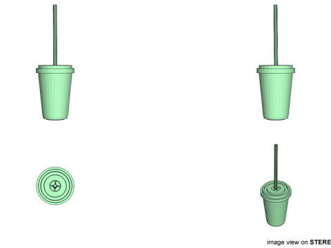 Disposable Cup Type 1 Model 3D