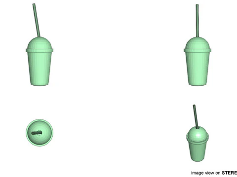 일회용 컵 타입 2 3D 모델