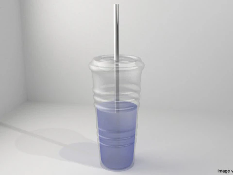 Copo Descart&aacute;vel Tipo 3 Modelo 3D