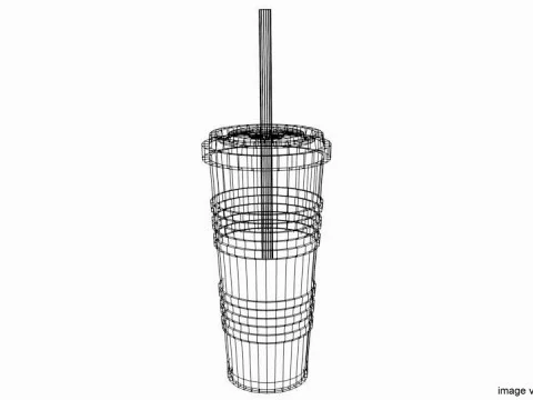 Copo Descart&aacute;vel Tipo 3 Modelo 3D