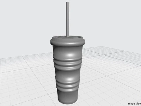Copo Descart&aacute;vel Tipo 3 Modelo 3D