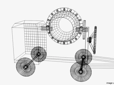 Concrete Mixer Machine - Type 1 3D Model