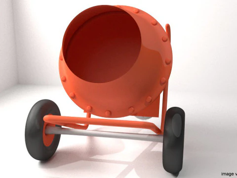 Betonmixermachine - Type 2 3D Model