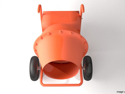 Concrete Mixer Machine - Type 2 Modelo 3D