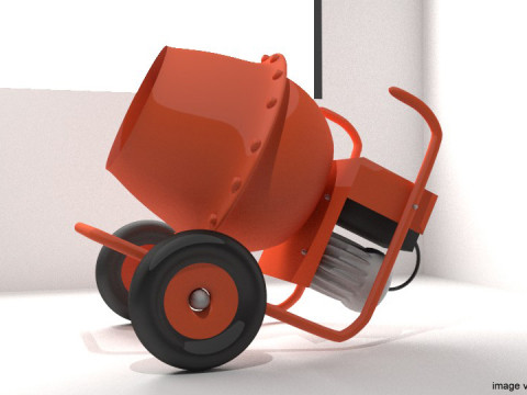Concrete Mixer Machine - Type 2 Modelo 3D