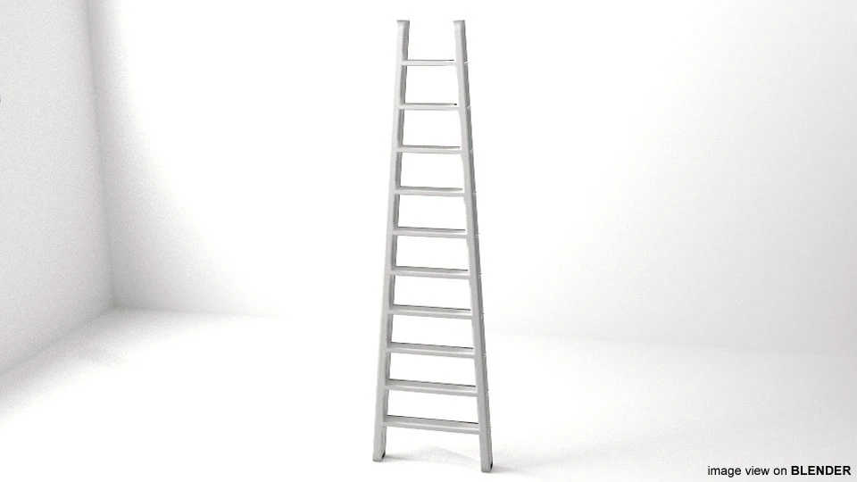 Ladder - Type 1 3D Model .c4d .max .obj .3ds .fbx .stl .blend 