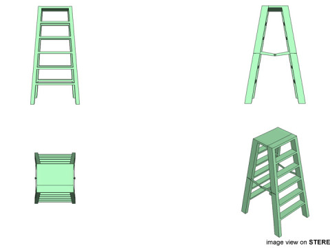 Ladder - Type 2 3D मॉडल