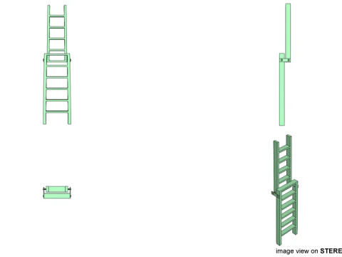 Ladder - Type 3 3D Model