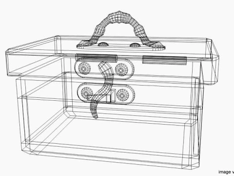 Treasure Chest - Type 1 3D Model