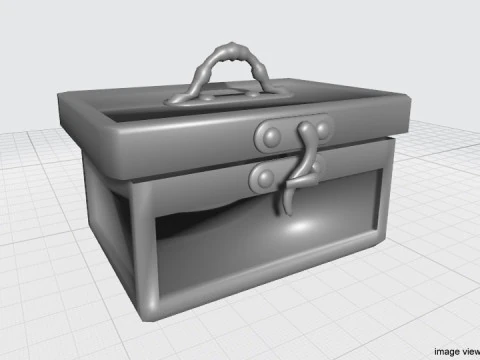 Treasure Chest - Type 1 3D Model