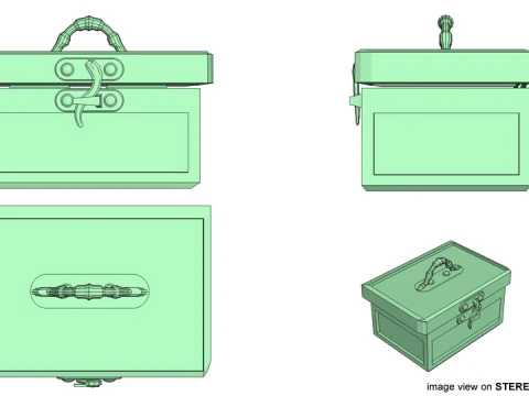 Treasure Chest - Type 1 3D Model