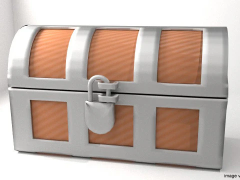 Coffre au tr&eacute;sor - Type 2 Modèle 3D