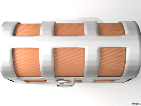 Treasure Chest - Type 2 3D Model