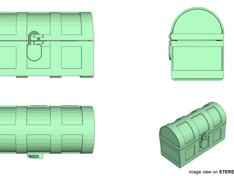 Treasure Chest - Type 2 3D 모델
