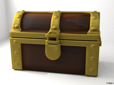 Schatzkiste – Typ 3 3D Modell