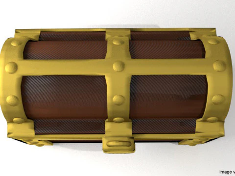Treasure Chest - Type 3 3D Model