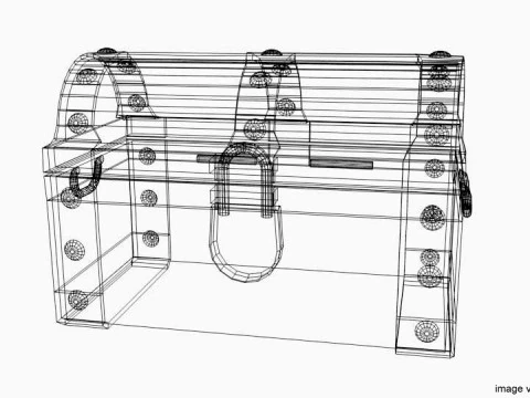 Treasure Chest - Type 3 3D Model