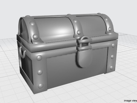 Treasure Chest - Type 3 Model 3D