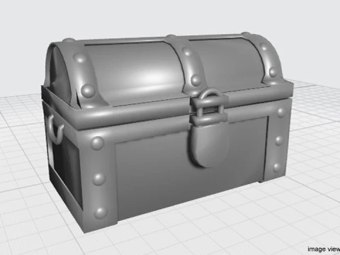 Treasure Chest - Type 3 3D Model