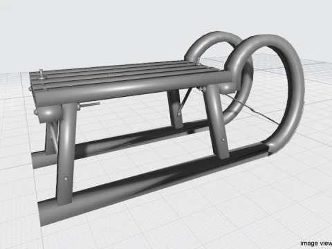 Sled - Type 1 3D Model