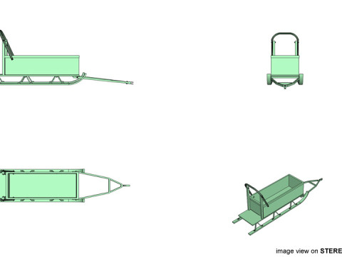 Sled - Type 2 3D Модель