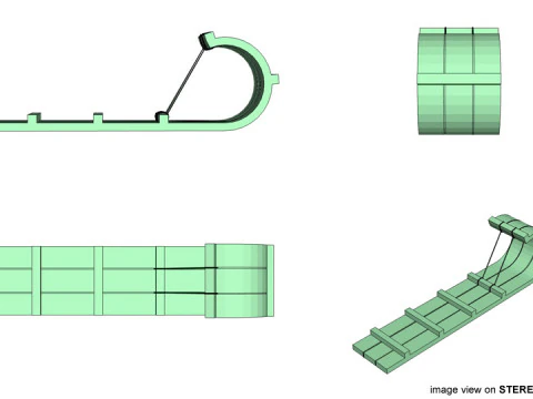 Sled - Type 3 3D Model