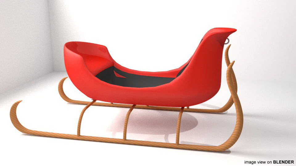 Sled - Type 5 3D Model .c4d .max .obj .3ds .fbx .stl .blend 