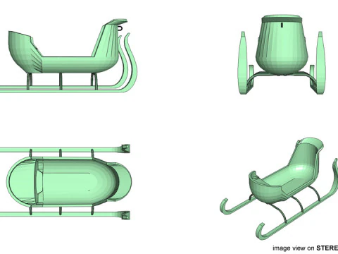 Sled - Type 5 3D Model