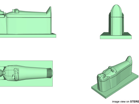 Coffin - Egyptian Model 3D
