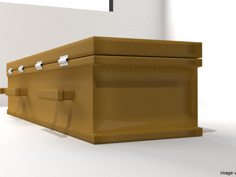 Coffin - Hexagonal Box Model 3D