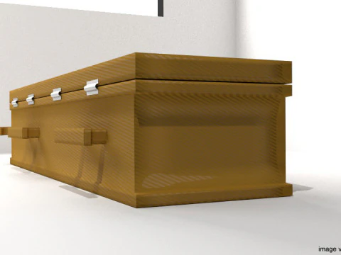 Coffin - Hexagonal Box 3D Model