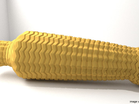 Coffin - Rattan Bamboo Modelo 3D