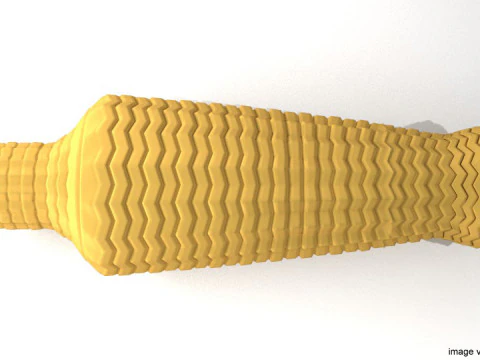 Coffin - Rattan Bamboo 3D Model