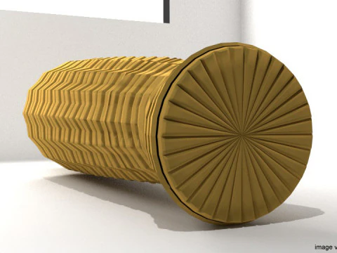 Coffin - Rattan Bamboo 3D Model