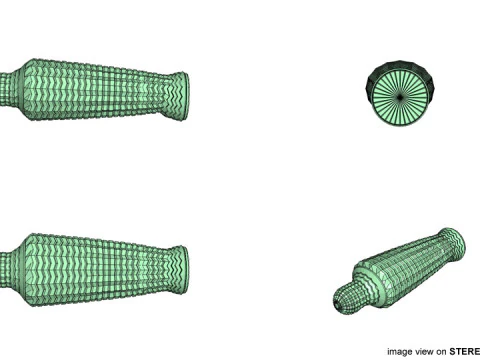 Coffin - Rattan Bamboo 3D Model