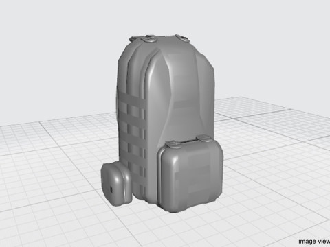 Backpack - Military 3Dモデル