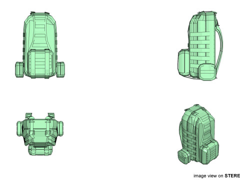 Backpack - Military 3Dモデル