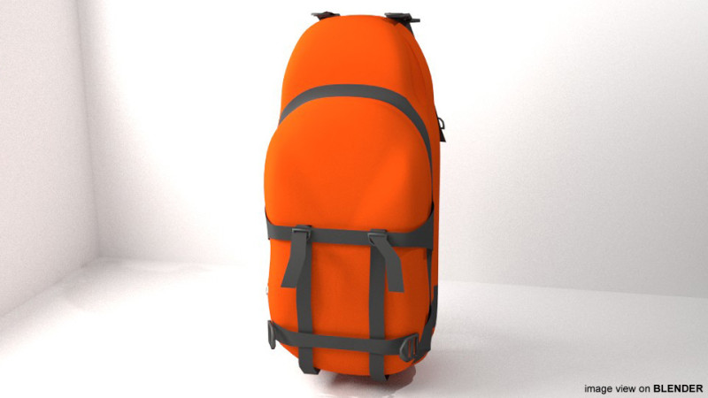 Backpack - Traveler 3D मॉडल .c4d .max .obj .3ds .fbx .stl .blend 