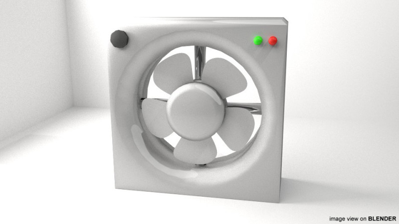 Fan - Box Model 3D .c4d .max .obj .3ds .fbx .stl .blend 