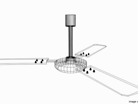 Fan - Ceiling 3Dモデル